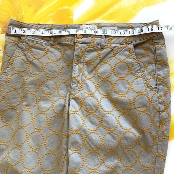 ANTHROPOLOGIE Embroidered Chinos (Sz 32) - Picture 8 of 13